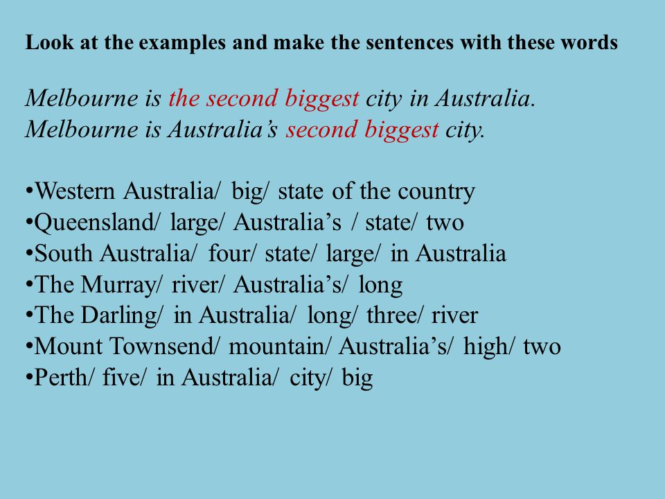 Melbourne is the second biggest city in Australia.