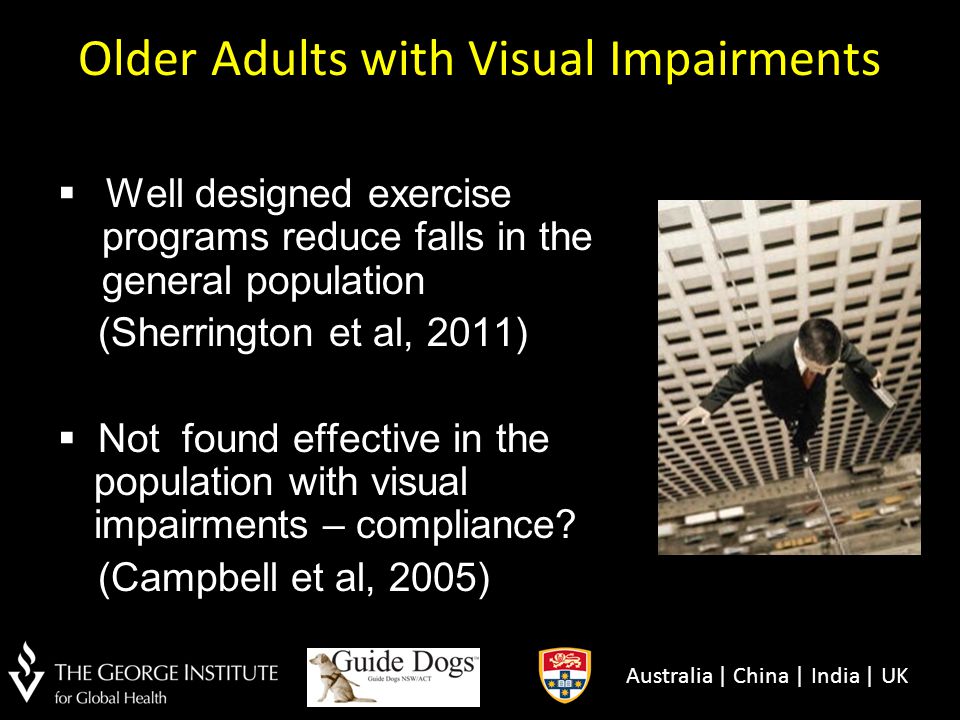 Older Adults with Visual Impairments