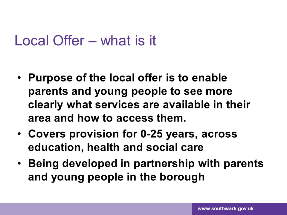 Local Offer – what is it