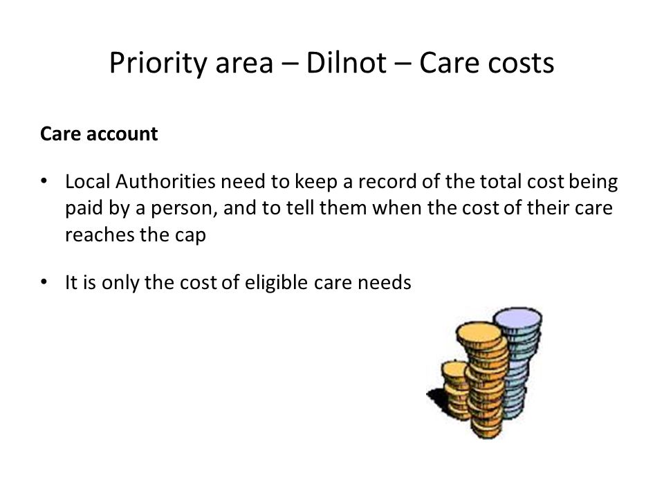 Priority area – Dilnot – Care costs