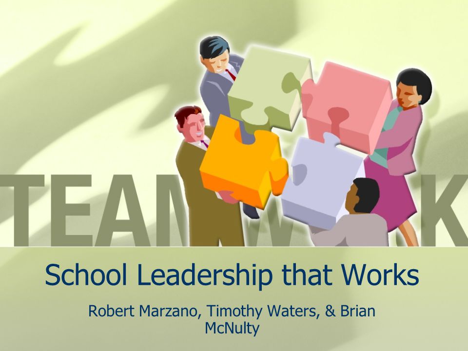 School Leadership that Works