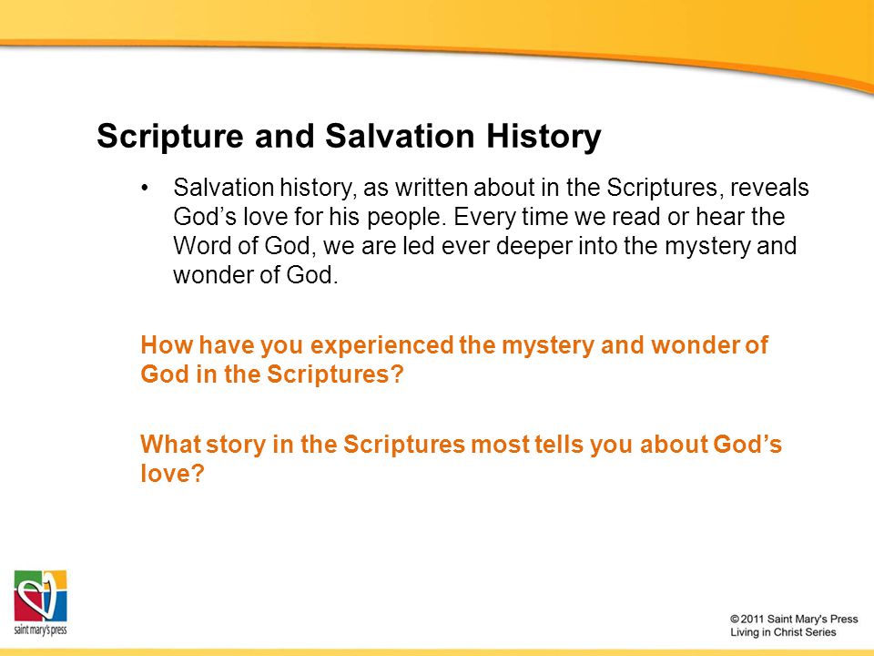 Scripture and Salvation History