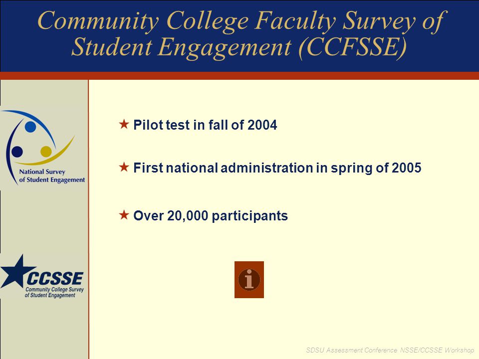 Community College Faculty Survey of Student Engagement (CCFSSE)