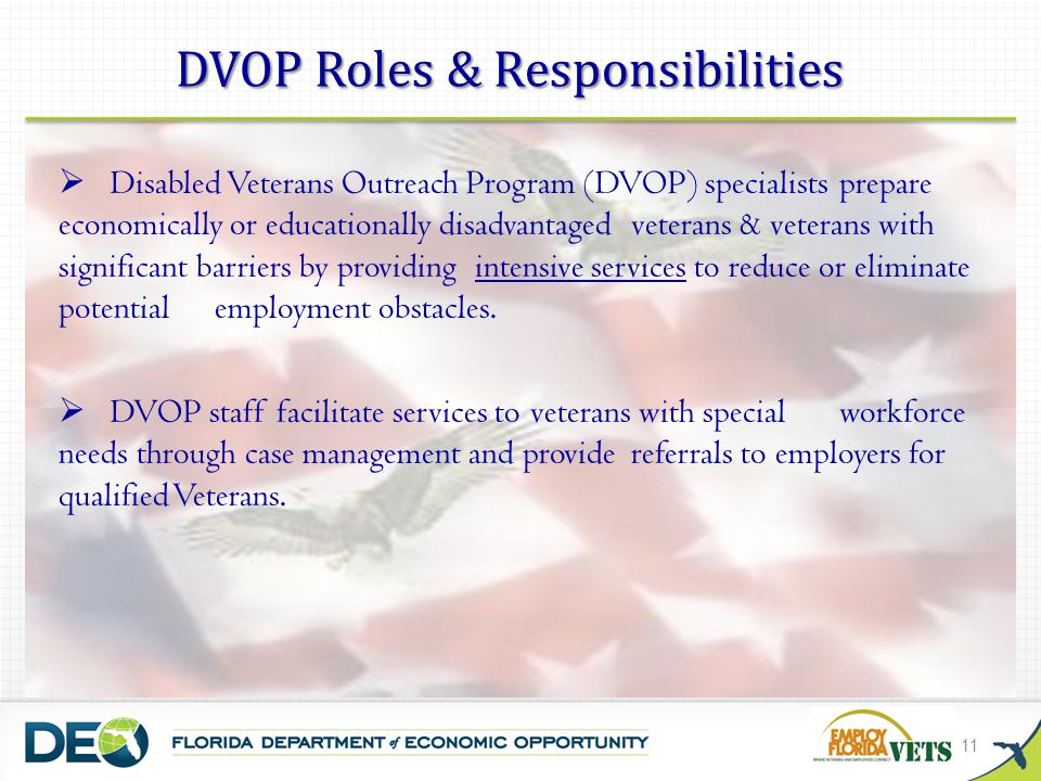 DVOP Roles & Responsibilities