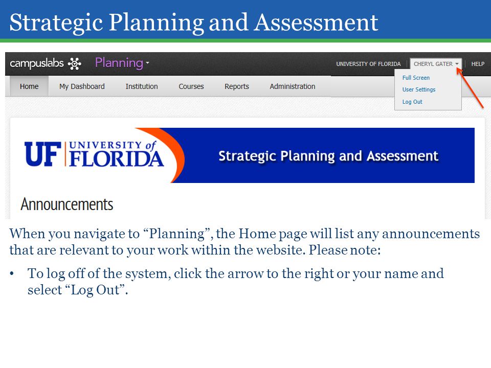 Strategic Planning and Assessment