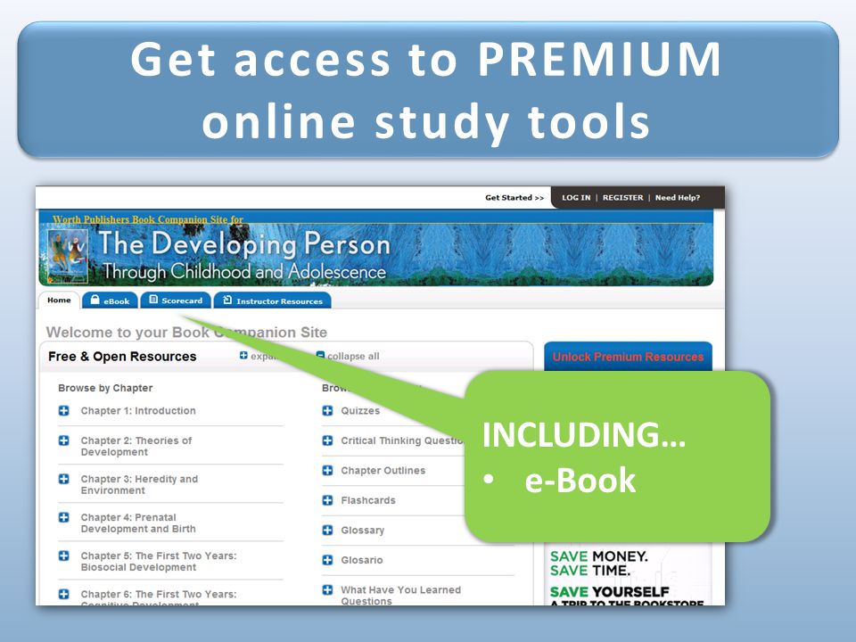 Get access to PREMIUM online study tools