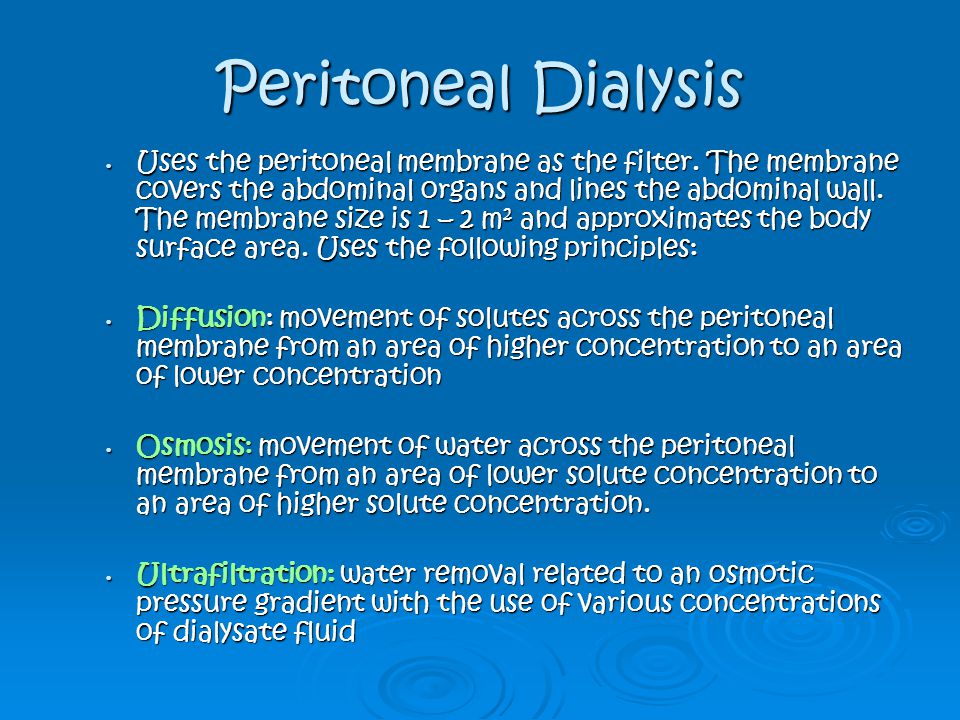 Peritoneal Dialysis
