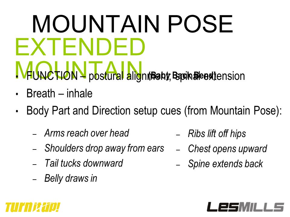 MOUNTAIN POSE EXTENDED MOUNTAIN (Baby Back Bend)
