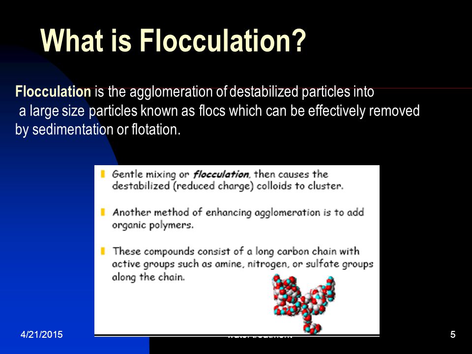 coagulation and flocculation in water treatment