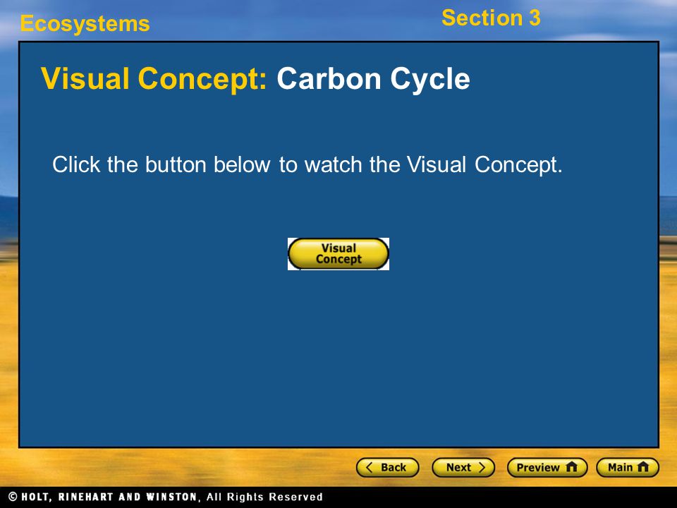 Visual Concept: Carbon Cycle