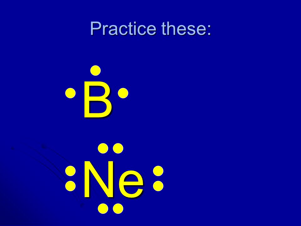 Practice these: B Ne