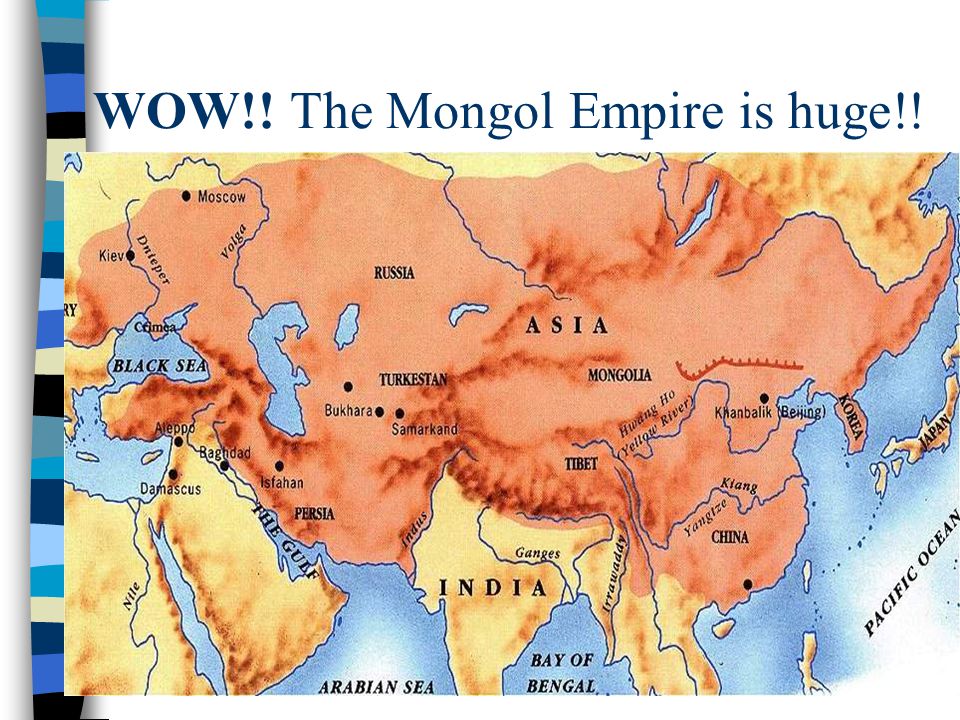 WOW!! The Mongol Empire is huge!!