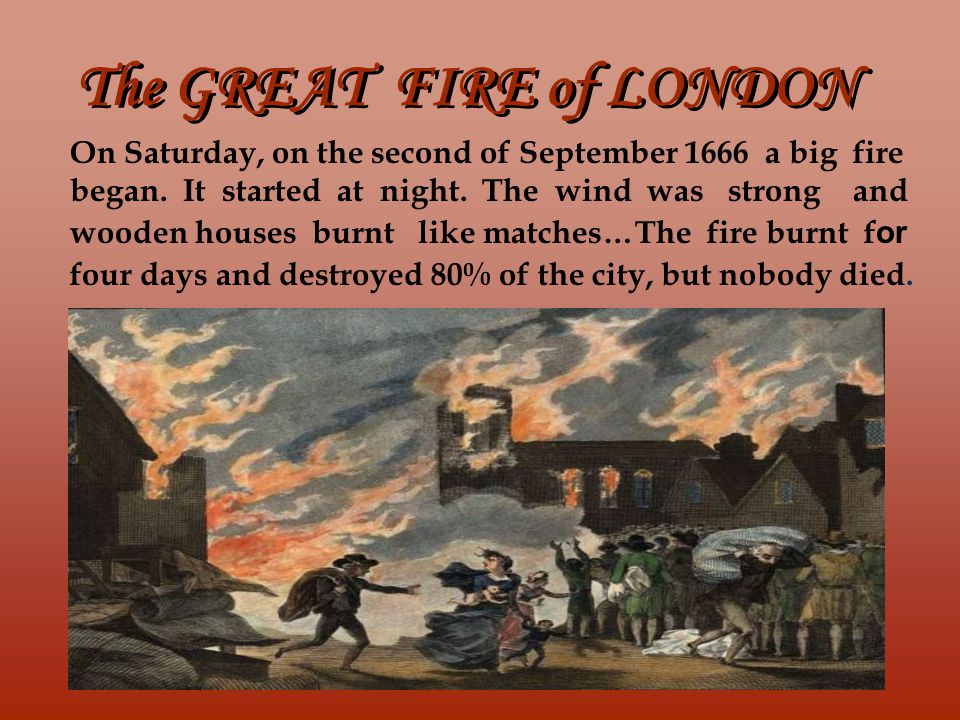 The GREAT FIRE of LONDON