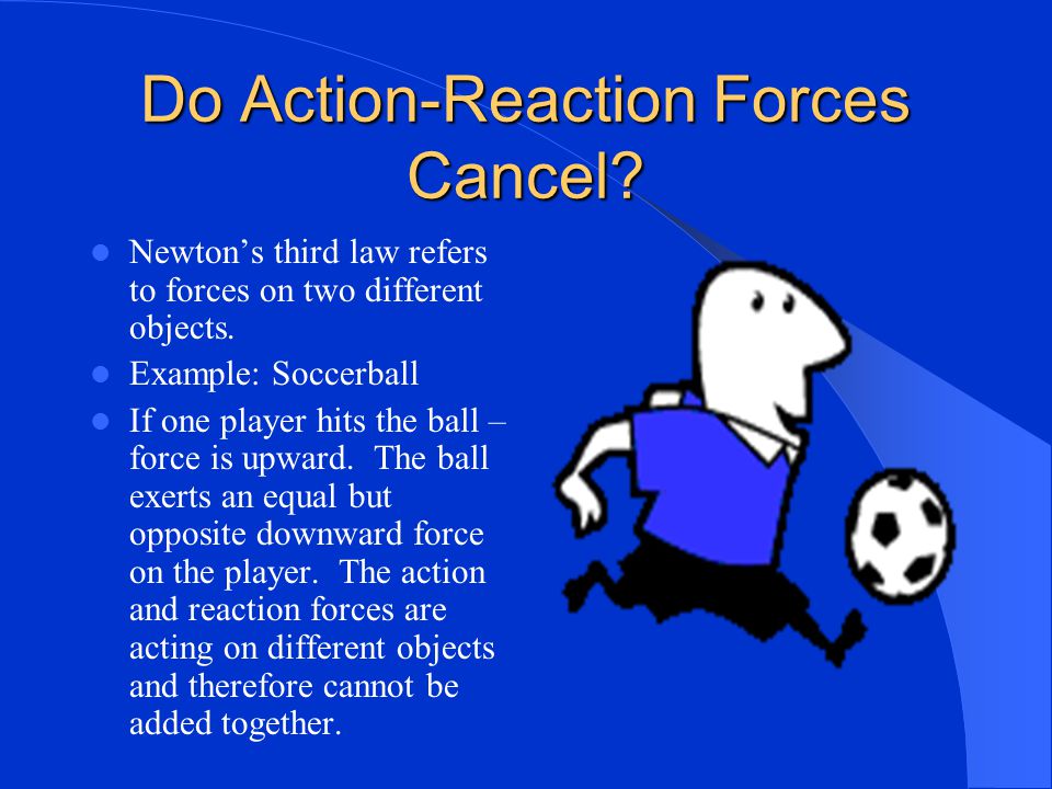 Do Action-Reaction Forces Cancel