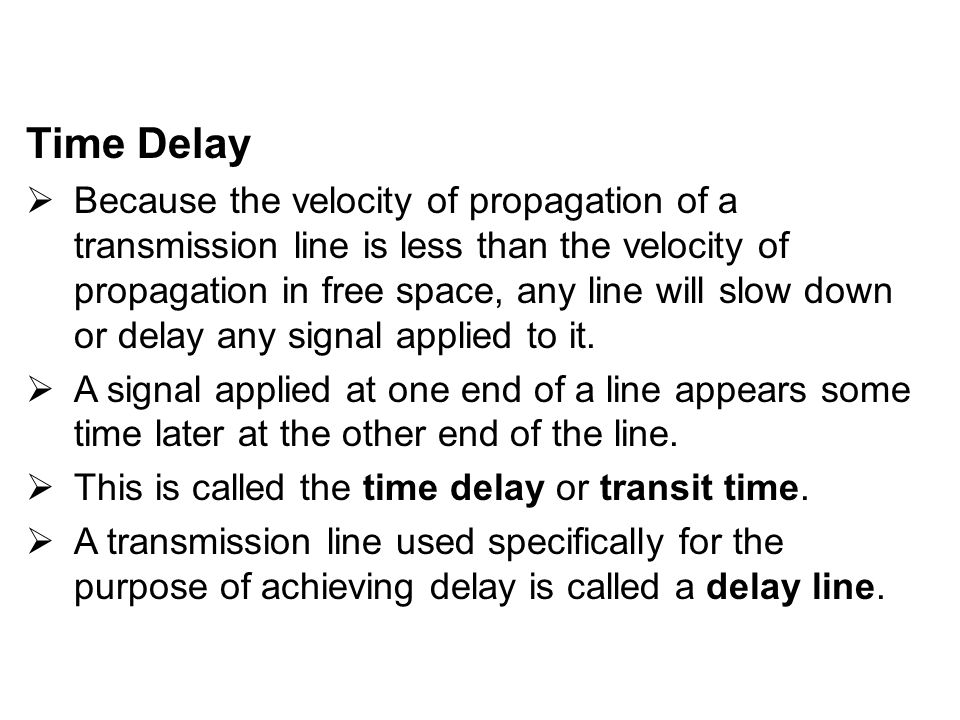 Time Delay