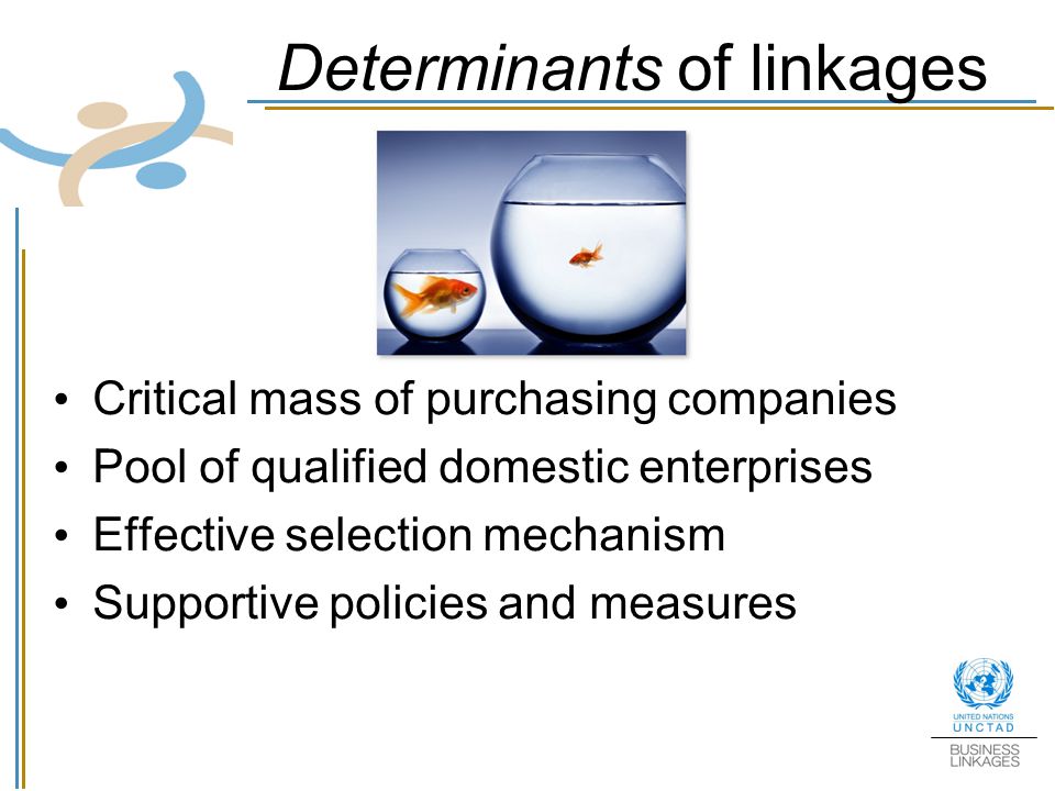 Determinants of linkages