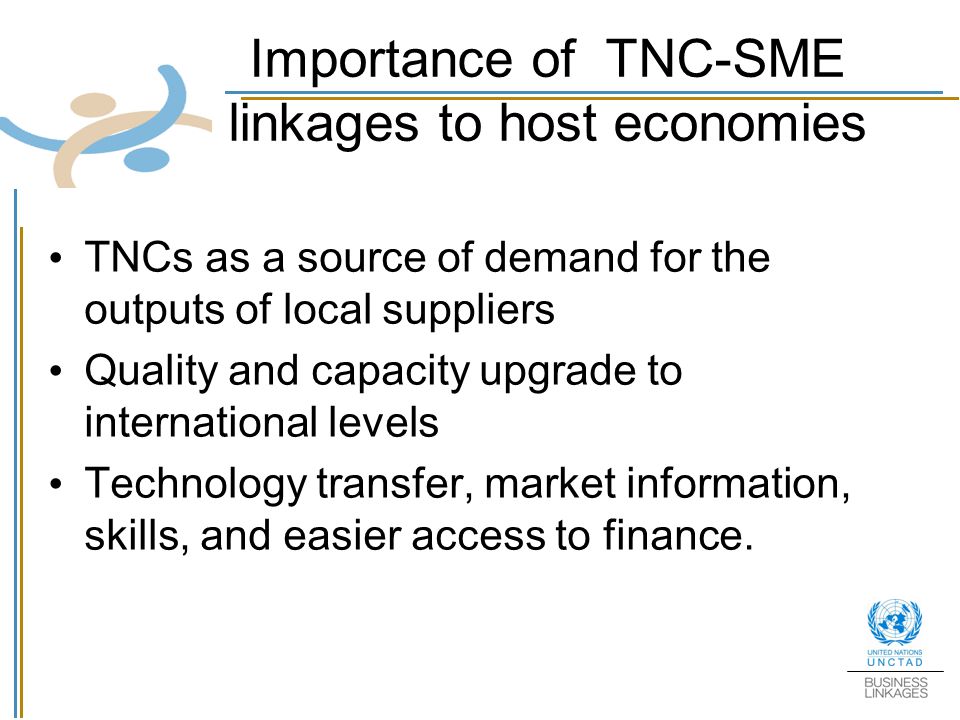 Importance of TNC-SME linkages to host economies