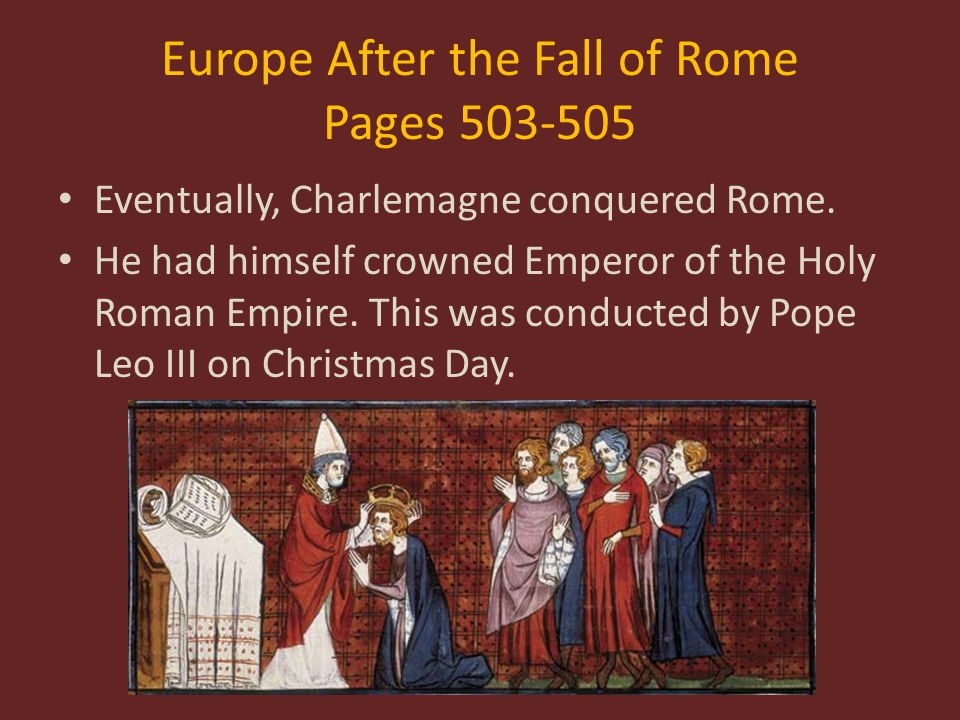 Europe After the Fall of Rome Pages