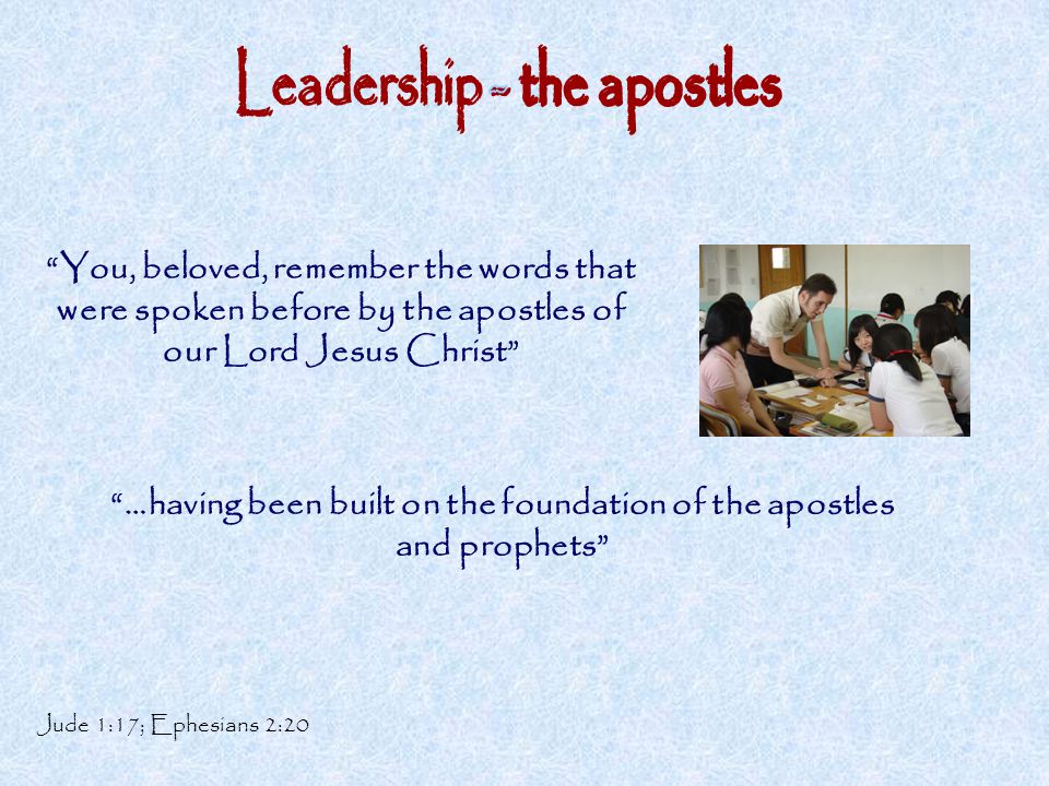 Leadership - the apostles