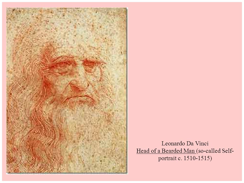 Leonardo Da Vinci Head of a Bearded Man (so-called Self-portrait c