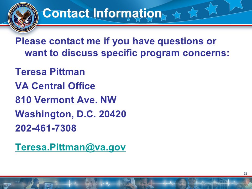 Contact Information Please contact me if you have questions or want to discuss specific program concerns: