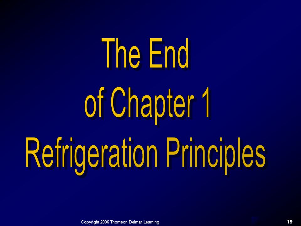 Refrigeration Principles