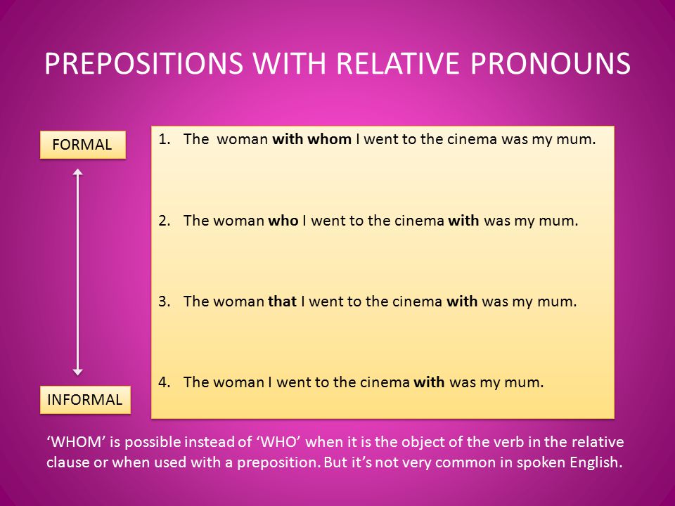 PREPOSITIONS WITH RELATIVE PRONOUNS