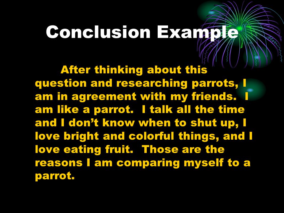 Conclusion Example