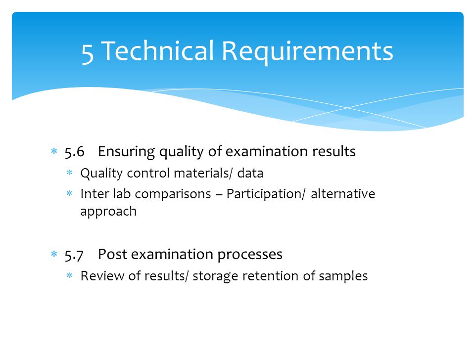 5 Technical Requirements