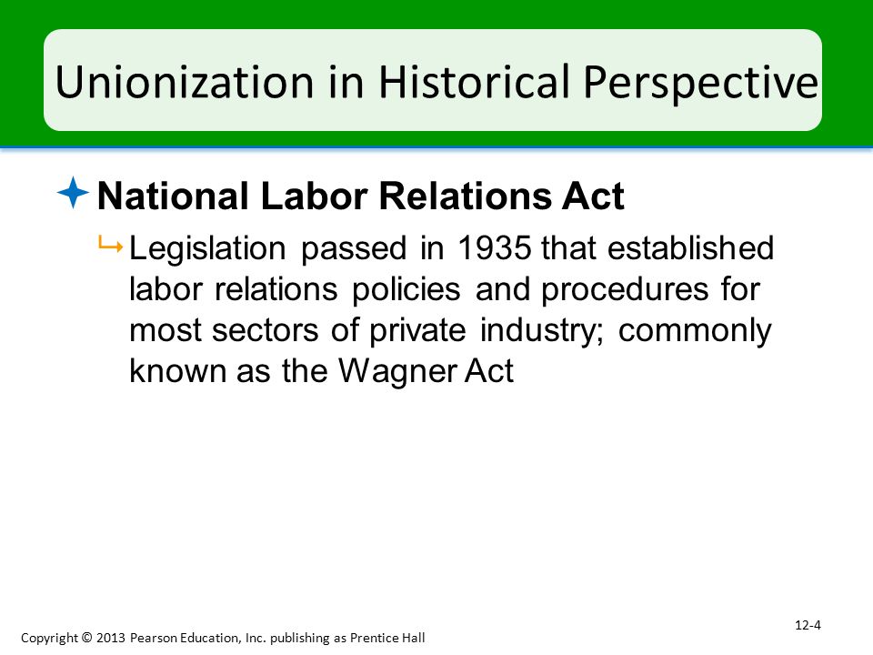 Unionization in Historical Perspective