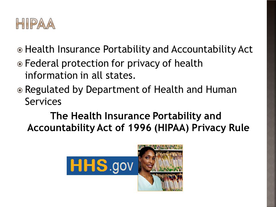 hipaa Health Insurance Portability and Accountability Act