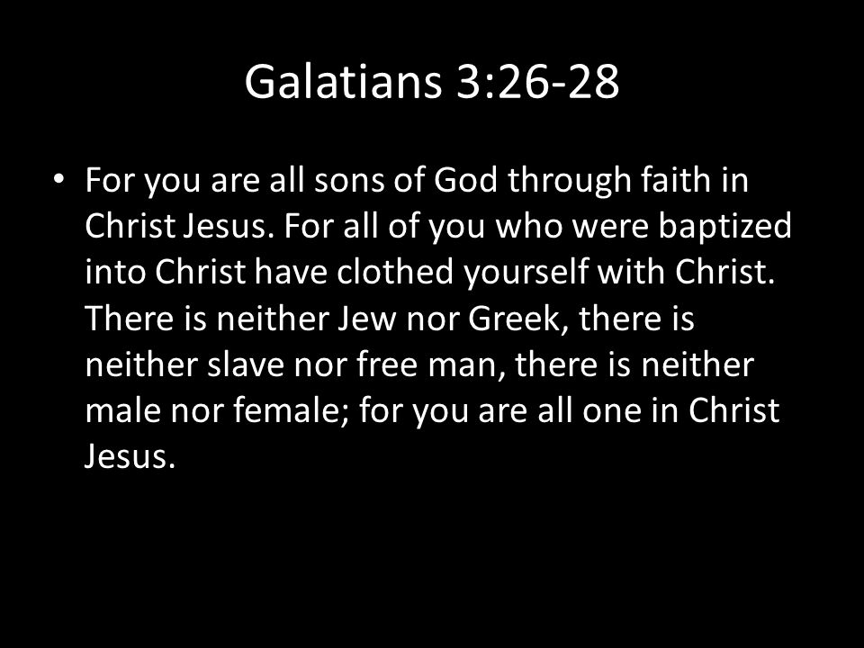 Galatians 3:26-28
