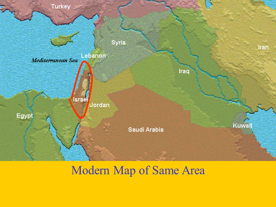 Modern Map of Same Area