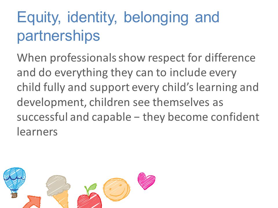Equity, identity, belonging and partnerships