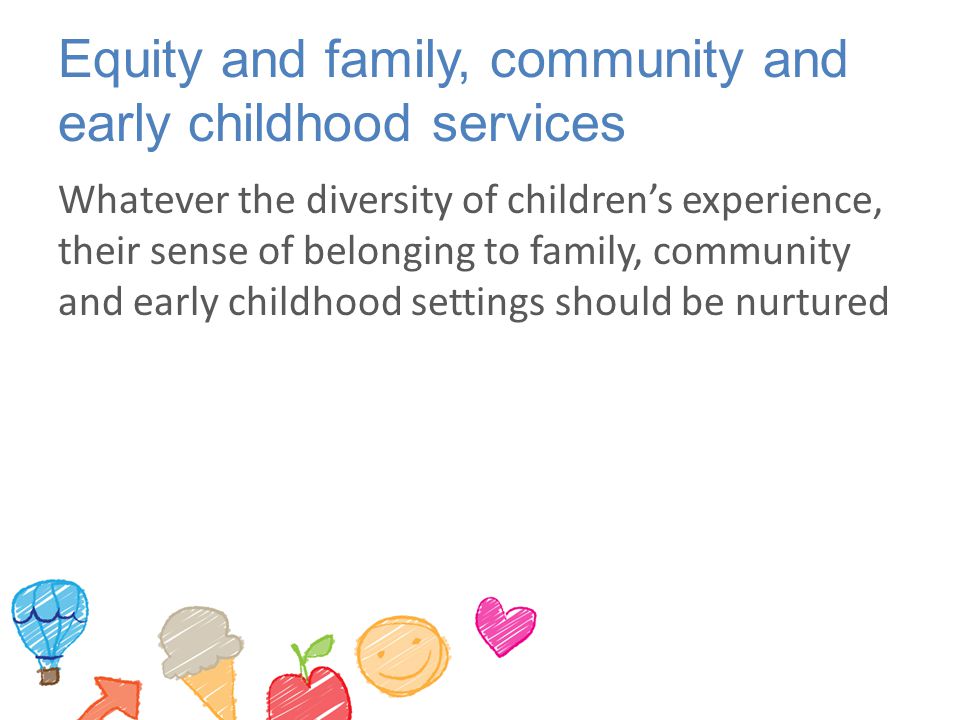 Equity and family, community and early childhood services
