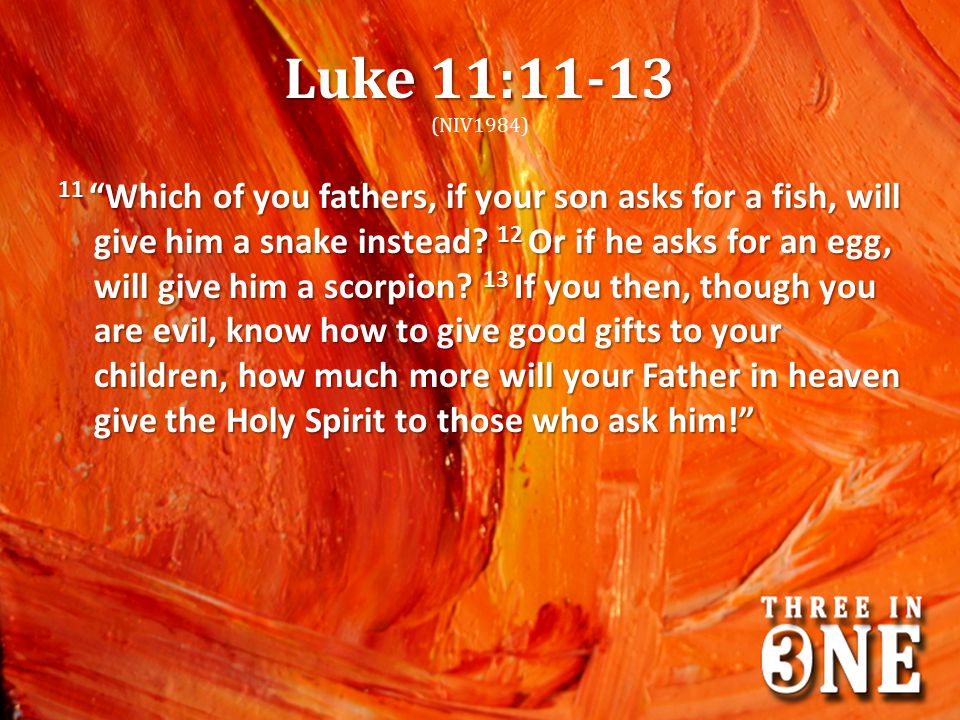 Luke 11:11-13 (NIV1984)