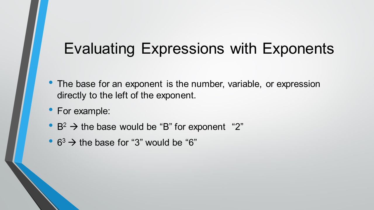 Evaluating Expressions with Exponents