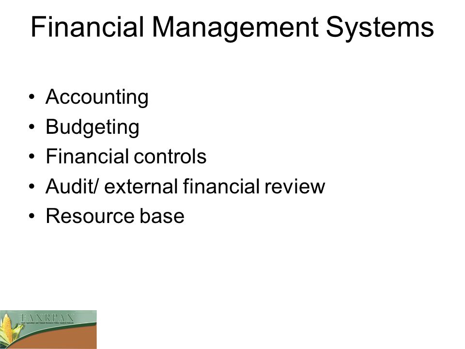 Financial Management Systems