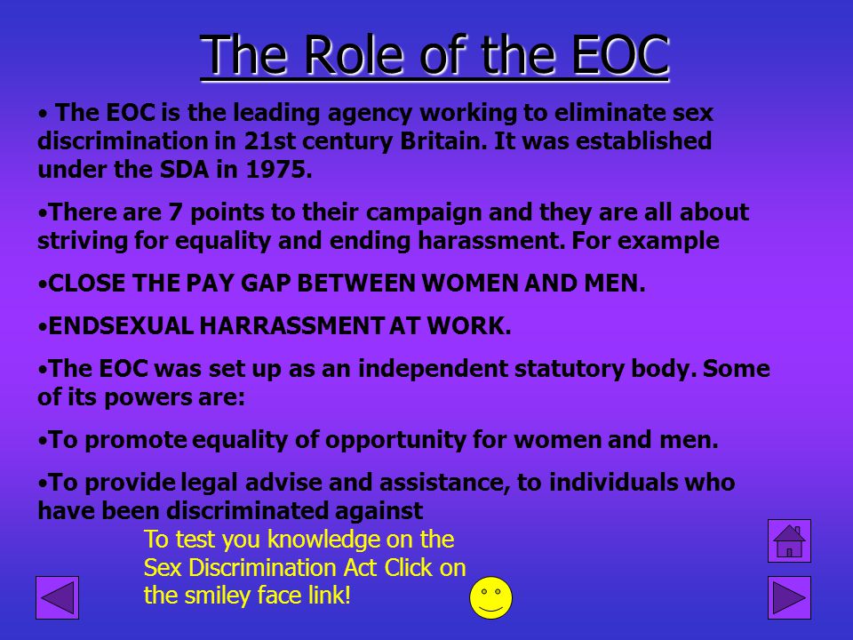 The Role of the EOC