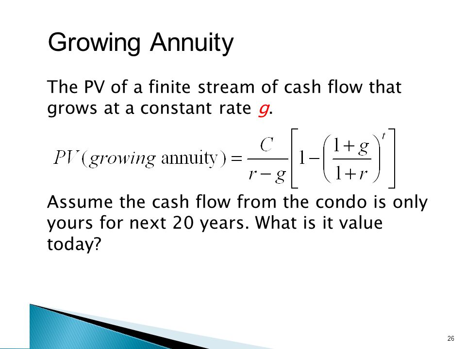 Growing Annuity: Example 2