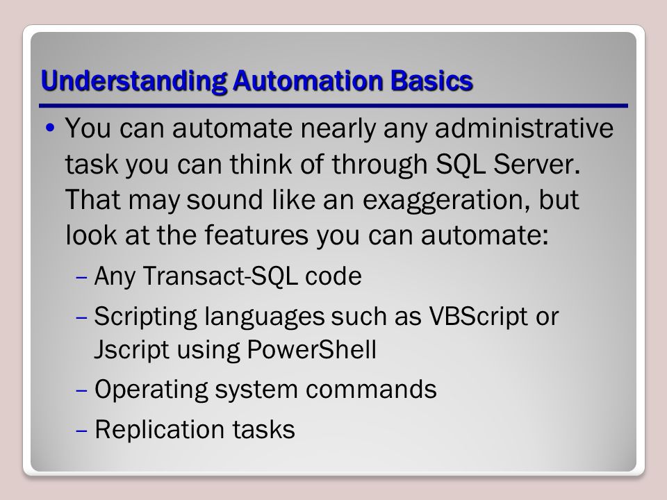 Understanding Automation Basics