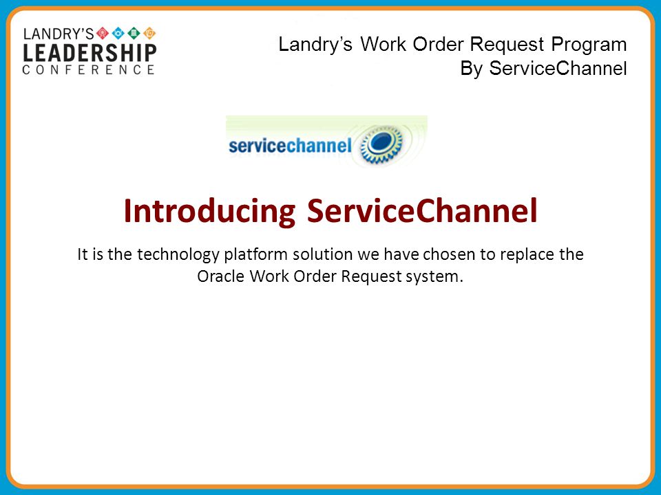 Introducing ServiceChannel