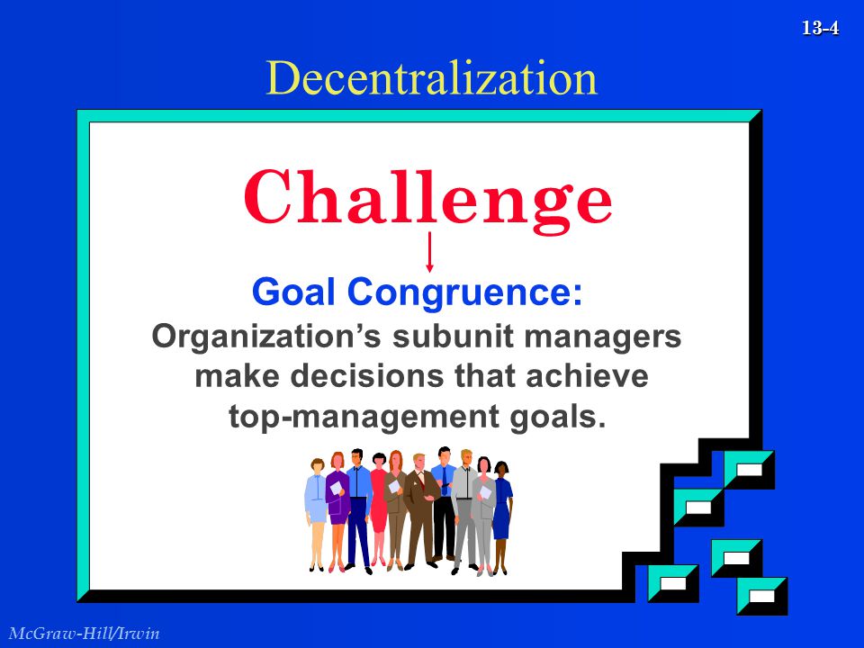 challenge decentralization goal congruence: organization"s
