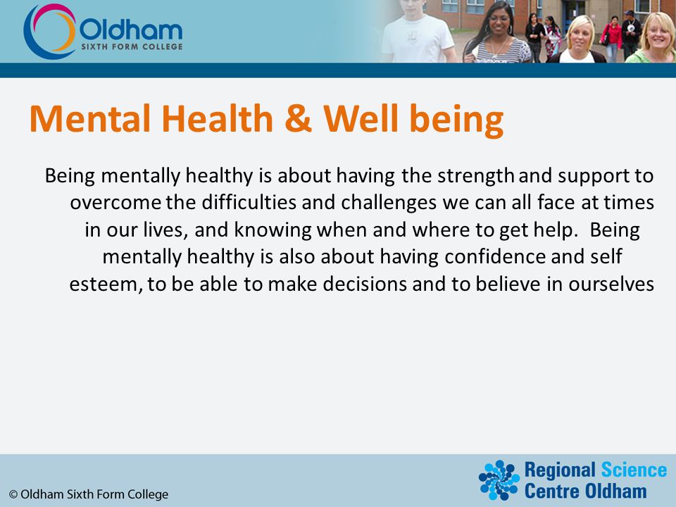 Mental Health & Well being