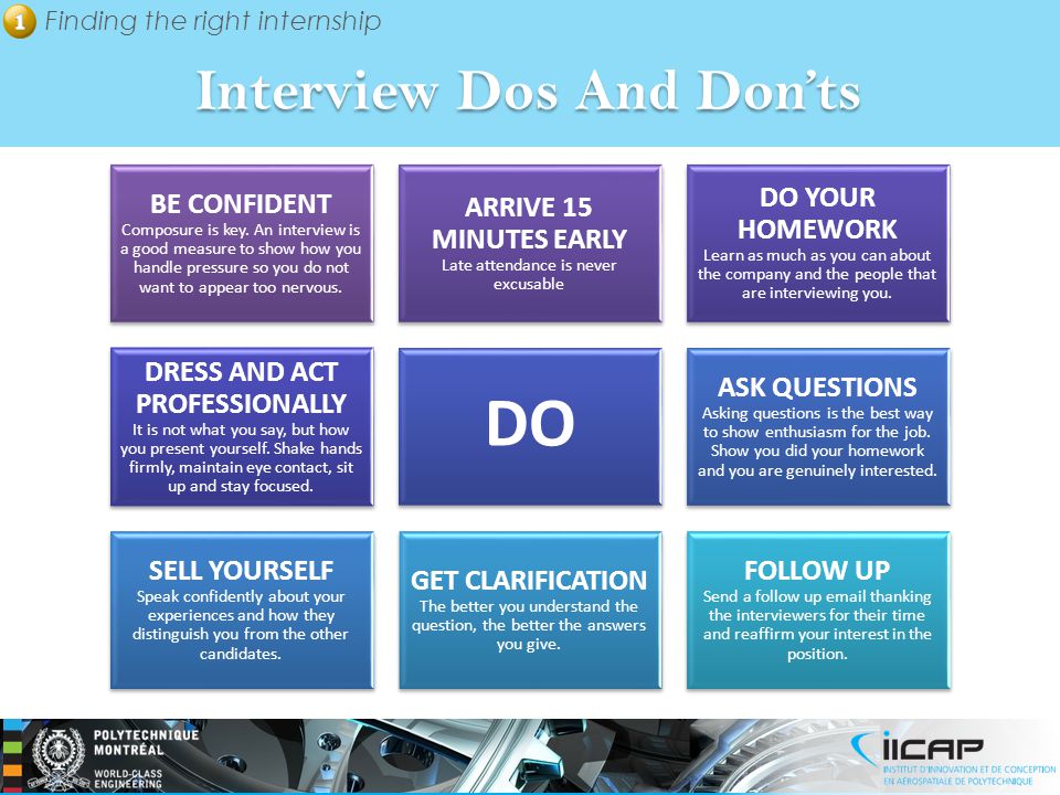Interview Dos And Don’ts