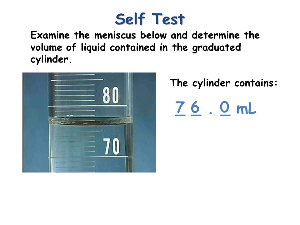 The cylinder contains: