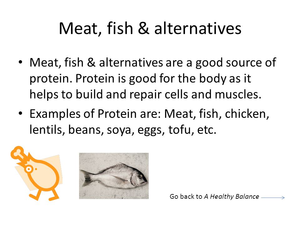 Meat, fish & alternatives