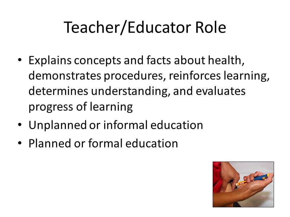 Teacher/Educator Role