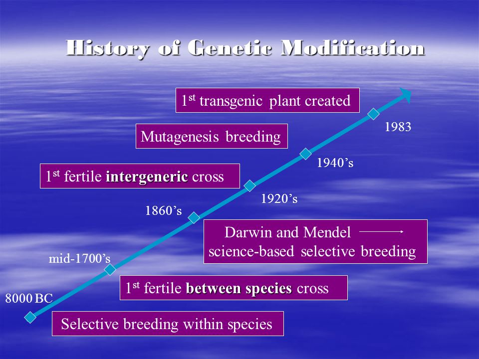 History of Genetic Modification