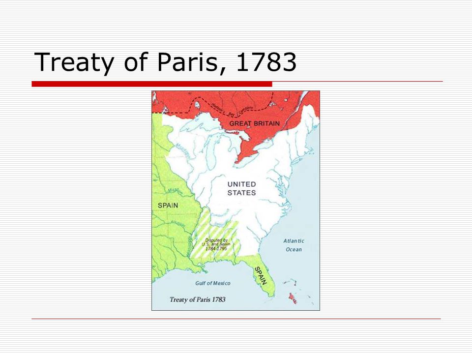 Treaty of Paris, 1783